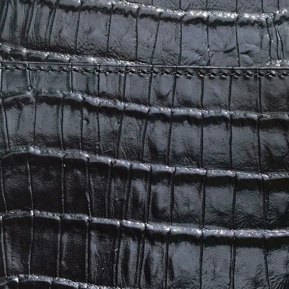 Vintage Etienne Aigner Black Leather Shoulder Bag with Textured Finish - Picture 8 of 16